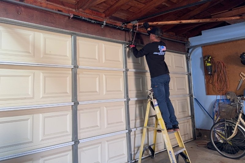 New Garage Door Opener being Installed
